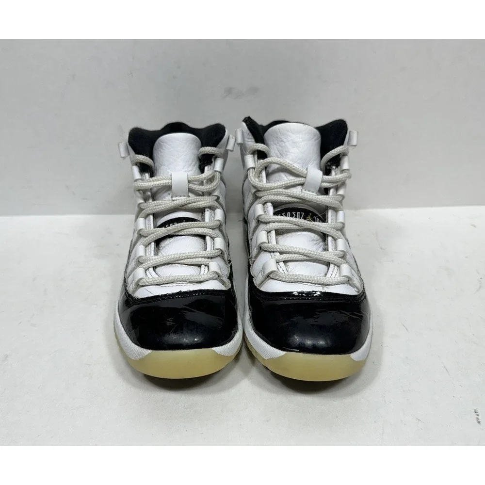 Air Jordan 11 Dmp Gratitude Shoes Boys‎ Size 13C White Basketball 378039-170